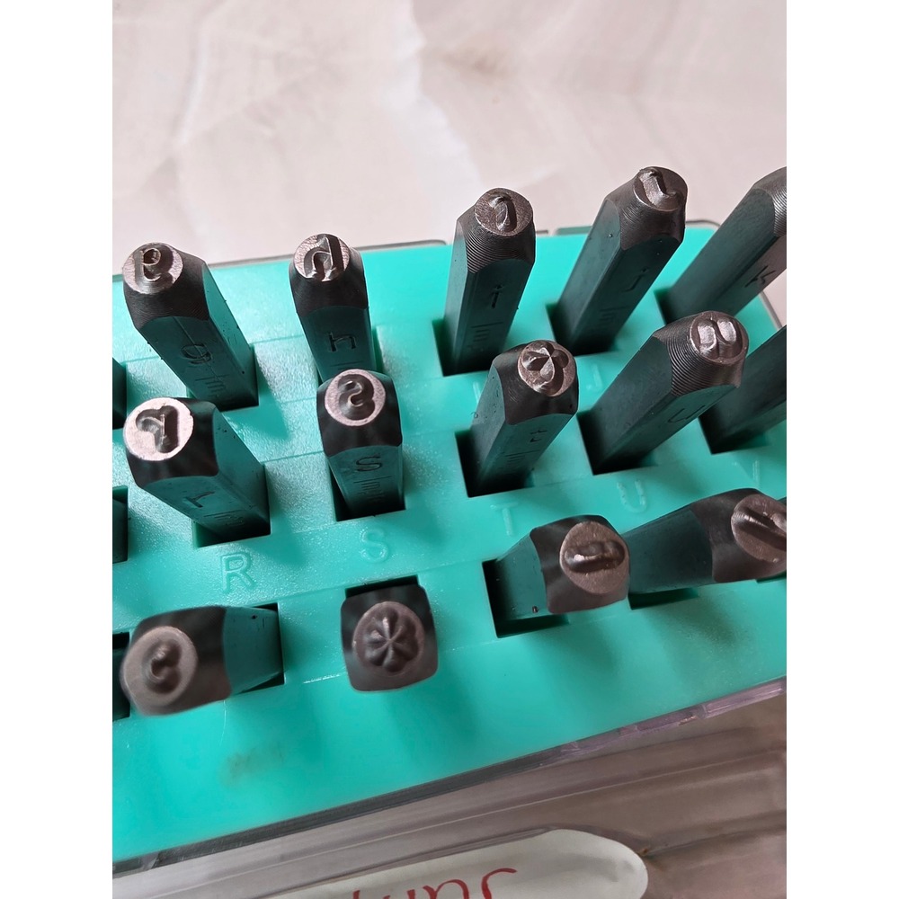ImpressArt Juniper 3mm Lowercase Metal Stamp Set 33pc Jewelry SC1320AM-3mm-M K2 - Picture 7 of 16